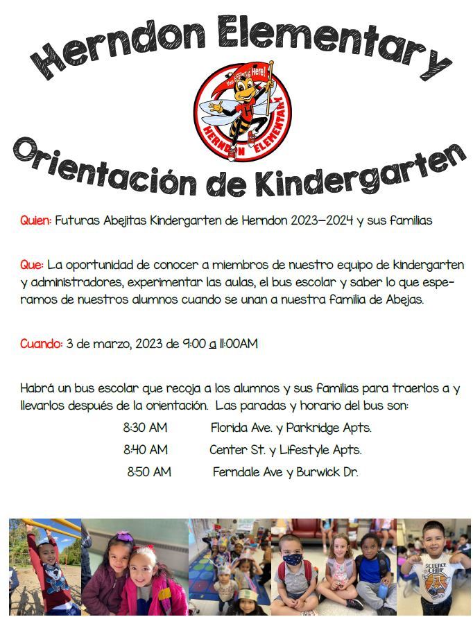 kindergarten orientation spanish