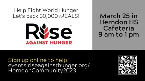 Herndon HS Rise Against hunger event information