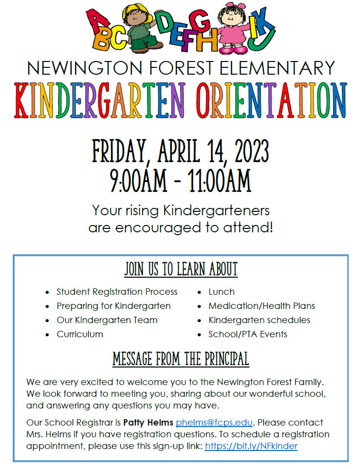 Kindergarten Orientation 