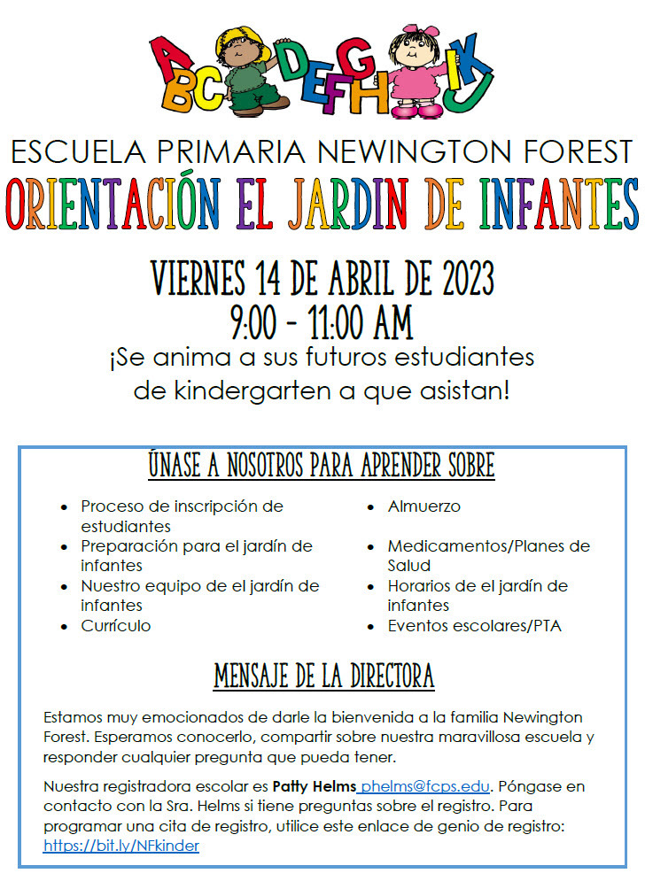 Kindergarten Orientation  Spanish