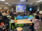 presenter shares information with an audience