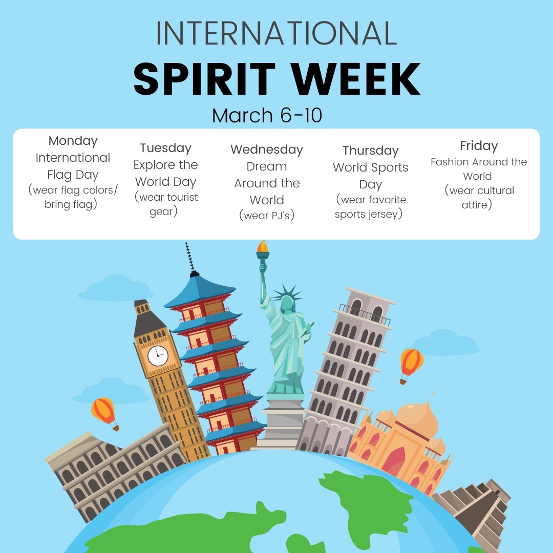 WSHS International Night Spirit Week Activities