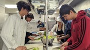 Culinary & Arabic students cooking traditional dishes