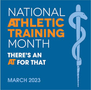 National Athletic Trainer Month Logo
