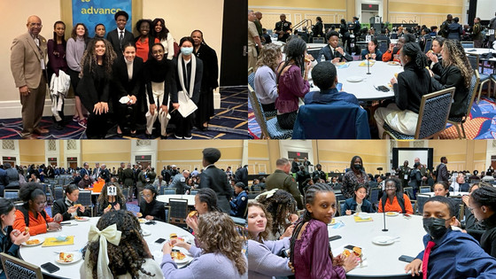 Collage of photos of TJ students at BEYA Conference