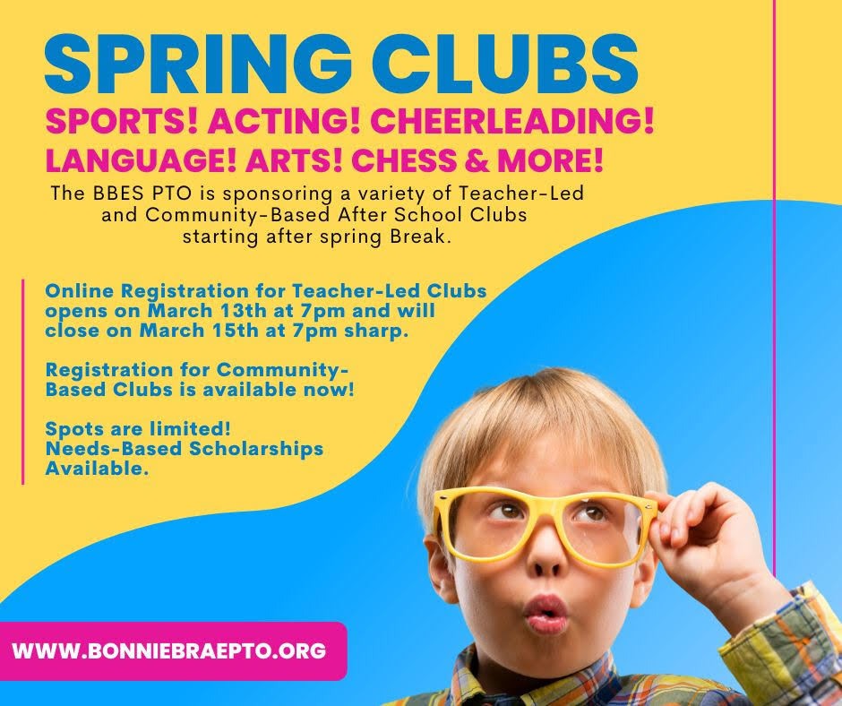 After School Spring Clubs