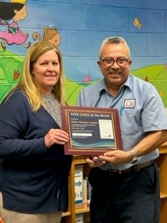 employee with award