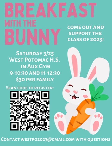 WPHS Breakfast with the Bunny Invite