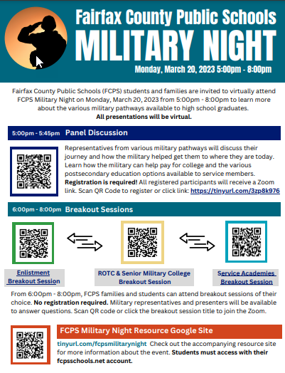 3/20/23 Virtual Military Night Flyer