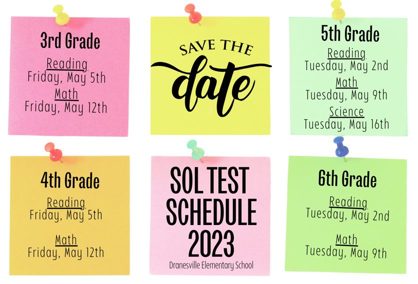 Spring SOL Dates