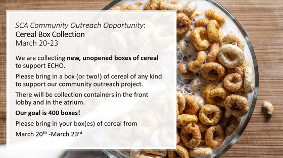 Cereal Donation Flyer