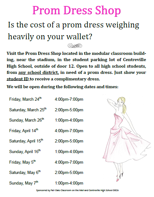 Prom Dress Shop Flyer