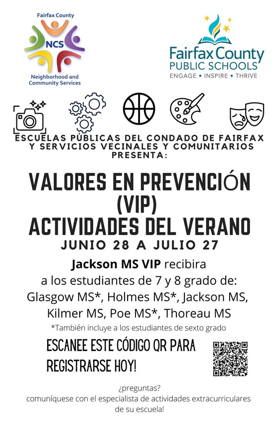 VIP camp registration form (spanish)