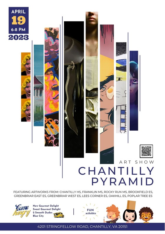 Chantilly Pyramid art show flyer