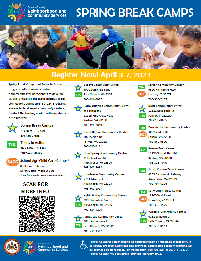 ncs spring break camp