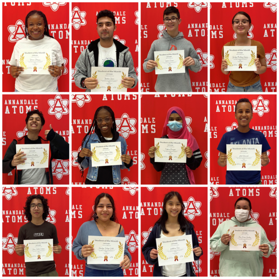 Student of the Month Winners