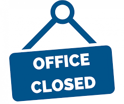 Image of office closed