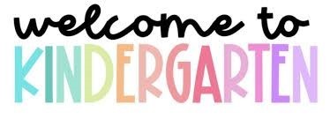 welcome to kindergarten graphic