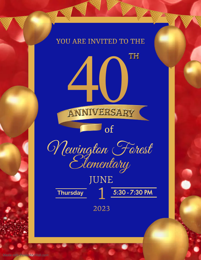 40th Anniversary Invitation 