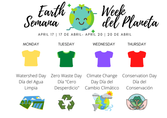 Earth Week  English and Spanish