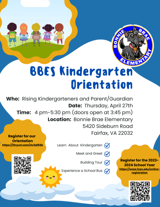 Kindergarten Orientation Flyer