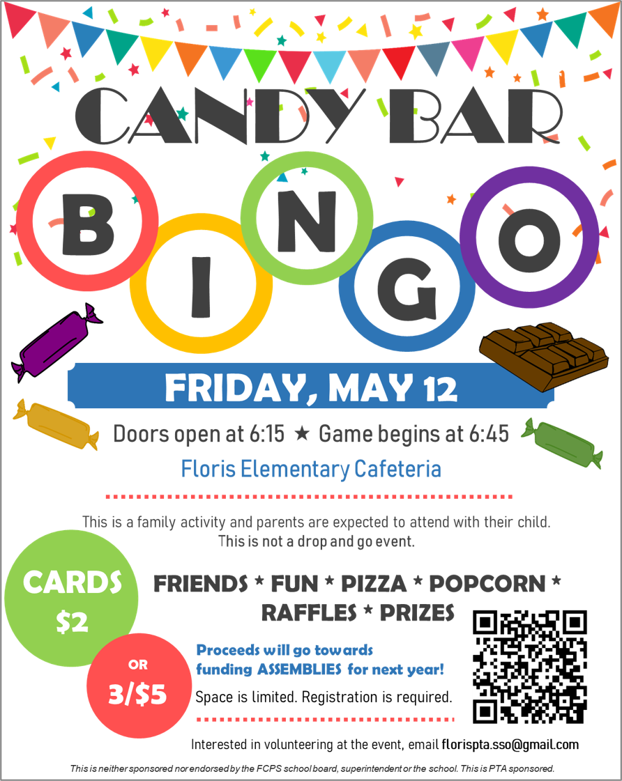PTA Bingo Night May 12 