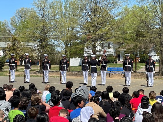 USMC silent drill team