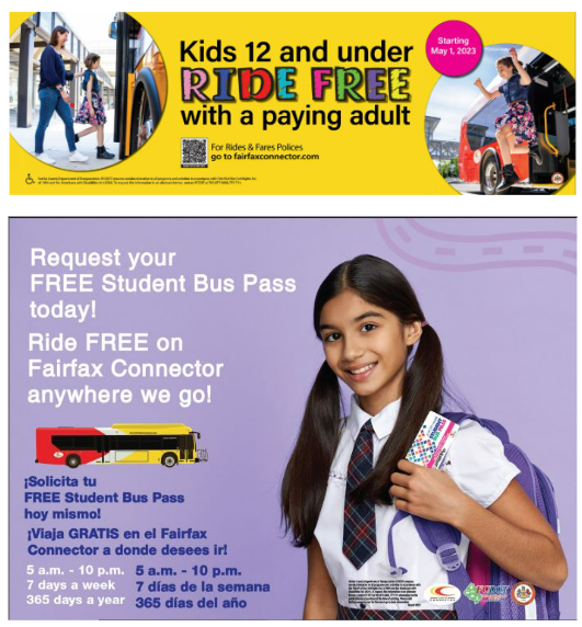 Fairfax Connector Youth Fare Update