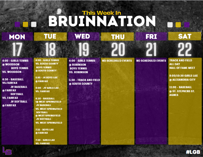 Bruins in action this week!