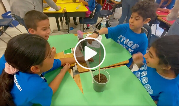 students playing together