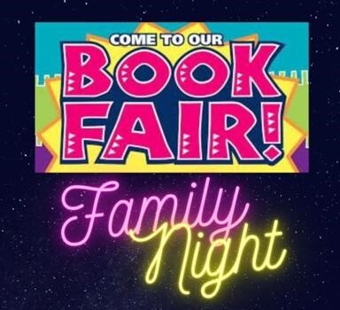 Wednesday, April 26th is our Book Fair Family Night from 4:30-6:30 pm