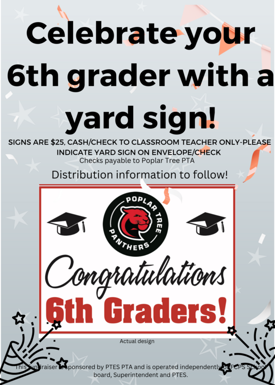 6th Grade Yard Signs