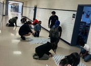 Red Cross Club makes blankets