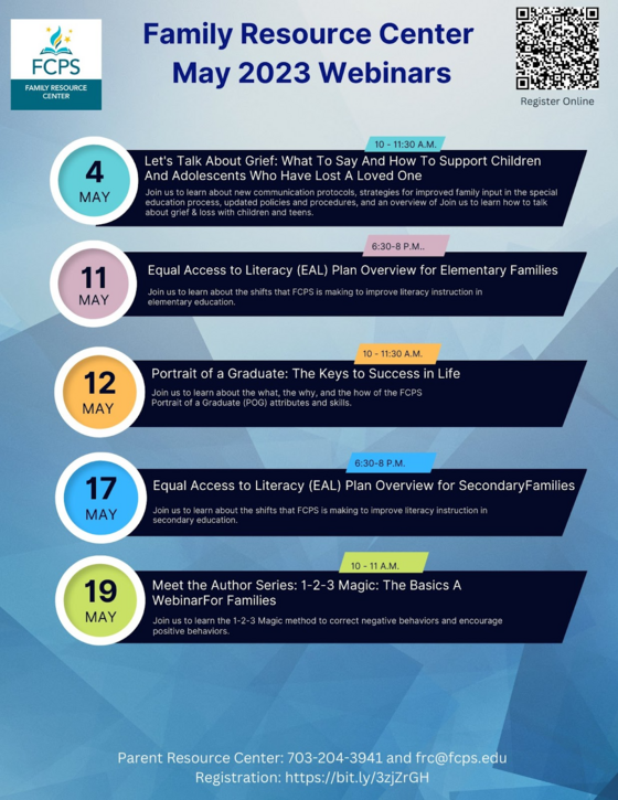 Family Resource Center May Events