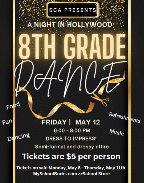 8th grade dance flyer