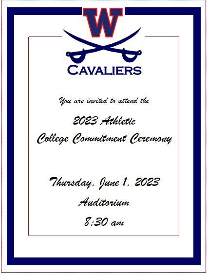 College Commitment Ceremony