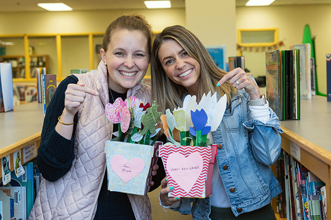 teachers smiling