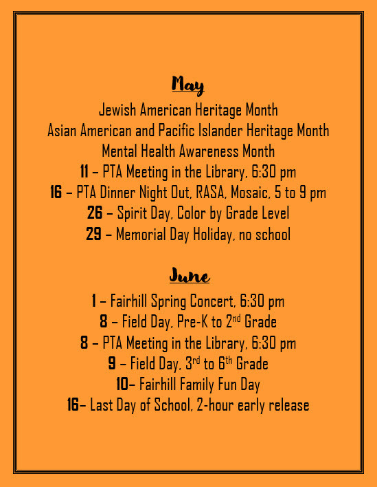 Fairhill Forum Strong Finish Tigers!