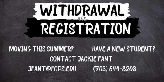 registration and withdrawals