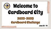 Cardboard Challenge 2023