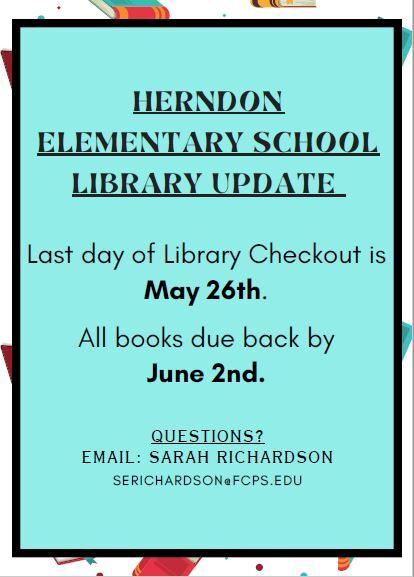 Library End of Year notice english
