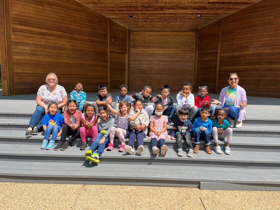 Kindergarten class at Wolf Trap theater