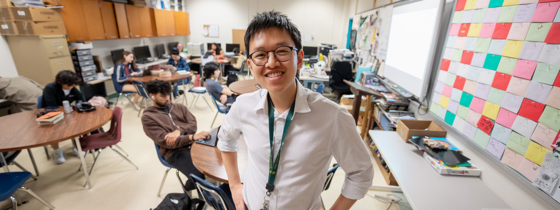 teacher in classroom