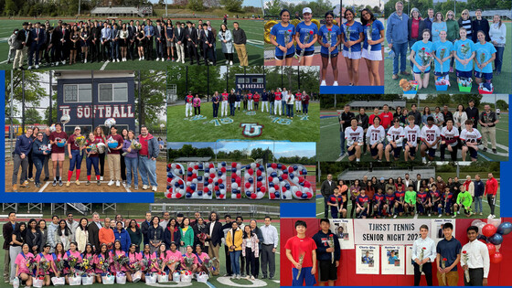 Collage of Spring Senior Day photos