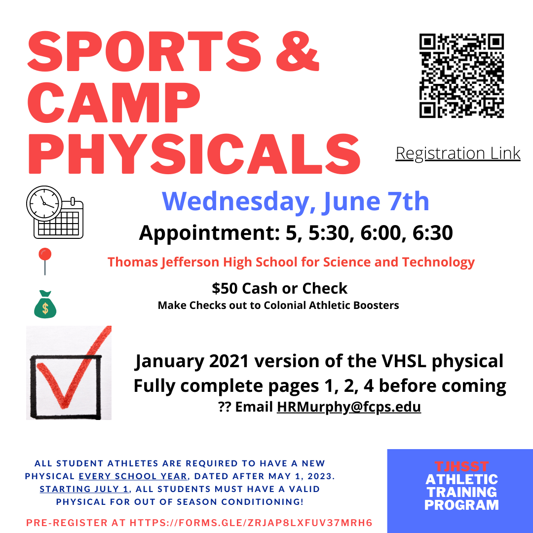 Information on Sport Physicals for June 7