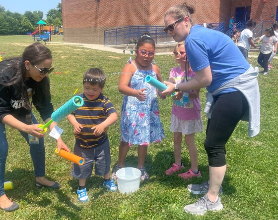 Outdoor science lesson