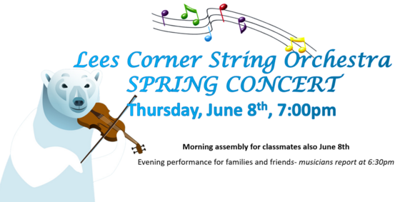 The spring strings concert is scheduled for Thursday evening.