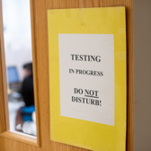 testing sign