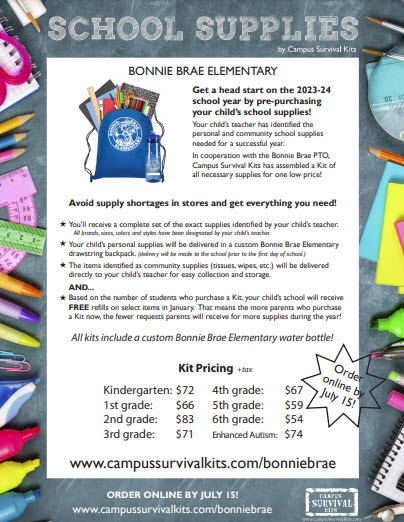 School Supplies Flyer