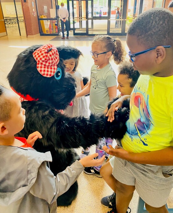 Scottie Dog and Students